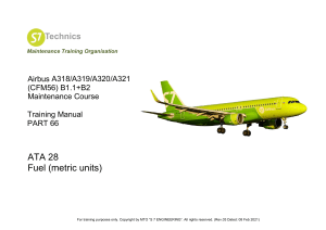 Airbus A320 Fuel System Training Manual (Metric)