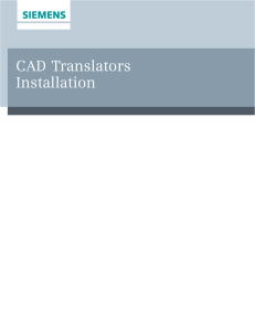 CAD Translators Installation Guide