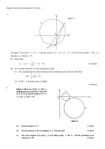 Harder Exercise on Equations of Circles