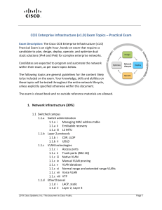 CCIE+Enterprise+Infrastructure+(v1.0+RevA)+Exam+Topics