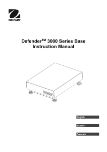 Instruction Manual Defender 3000 Bases i-DxxxB1, i-DxxxC1 EN FR ES 30708958 A