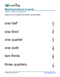 grade-1-fractions-matching-words