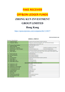 FAKE RECEIVER ZHONG KUN INVESTMENT  