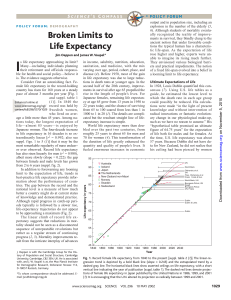 Broken Limits to Life Expectancy #Demography