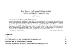 New Essays on Human Understanding