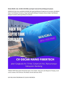 SELALU READY, CALL +62 852-1533-9500, Jual Septic Tank Anti Penuh Melayani Surakarta