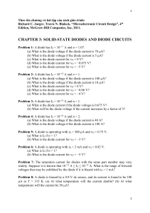 Microelectronic Circuit Design exercise