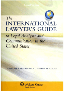 Legal Analysis & Communication in the US: A Lawyer's Guide