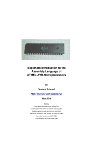 beginner Introduction to the Assembly Language of ATMEL-AVR-Microprocessors