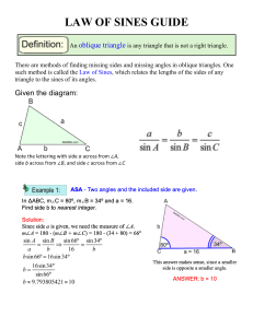 law of sines guide