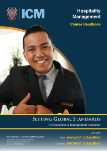 Hospitality Management Handbook pdf