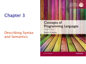 consepts of programming languages semantics and syntax