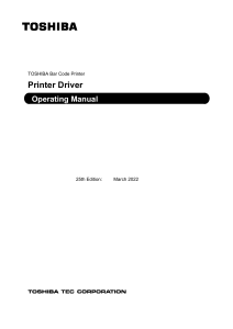 Printer Driver manual 25th