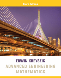 Advanced Engineering Mathematics, 10th Edition by Erwin Kreyszig, In collaboration with Herbert Kreyszig and Edward J. 