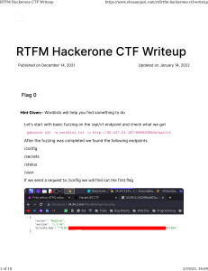 RTFM Hackerone CTF Writeup