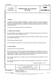 Noma determinacion de la potencia de un motor