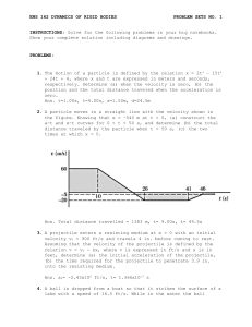 Dynamics of Rigid Bodies Problem Set - ENS 162