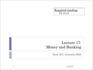 Econ 201 Spring 2021 Lecture 17