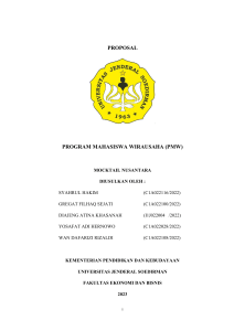 Syahrul Hakim FEB Kuliner Proposal Baru