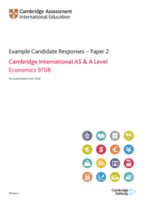 9708 Example Candidate Responses Paper 2 (for examination from 2020)