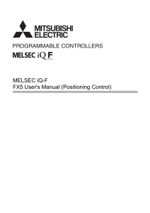 MELSEC iQ-F FX5 Positioning Control User Manual