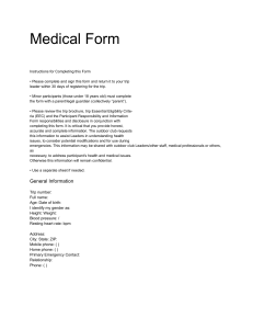 Medical Form