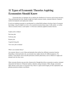 11 Types of Economic Theories Aspiring Economists Should Know