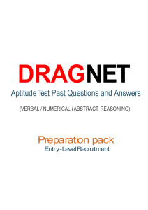 DRAGNET Aptitude Test Q&A