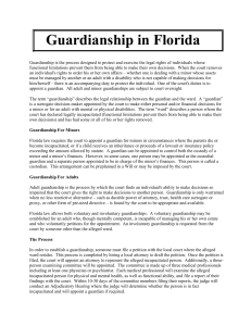 Guardianship Florida