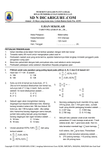 6. US Matematika kelas 6 - (DICARIGURU.COM)