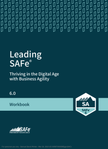 Leading SAFe Workbook (6.0)