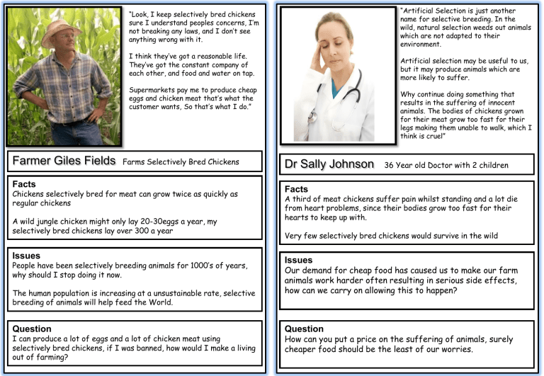 Selective Breeding Debate Cards