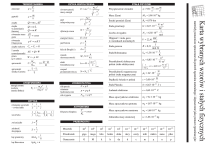 Physics Formulas & Constants Reference Sheet