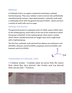Carboxylic acid