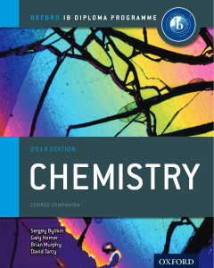 IB Chemistry Textbook Oxford 2014