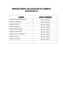 OPERATIONS MANAGEMENT GROUP ELEVEN