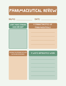 Pharmaceutical Review