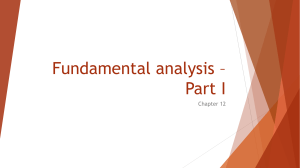 Chapter 12 - Fundamental Analysis (1)