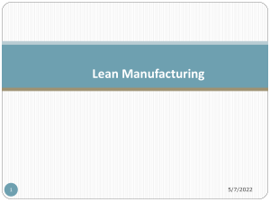 Lean Manufacturing Complete Presentations