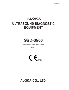 Aloka SSD-3500 - How to use