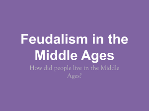 Feudalism in the Middle Ages PPT