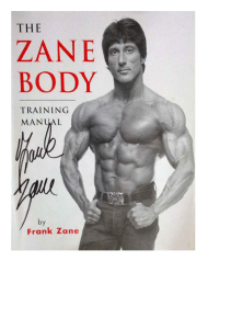 Zane Body Training Manual: Bodybuilding & Fitness