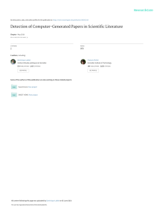 Detecting Computer-Generated Scientific Papers