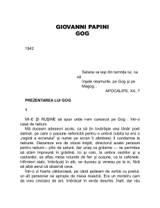 Papini, Giovanni - Gog