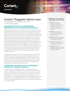 Coriant Pluggable Optical Layer