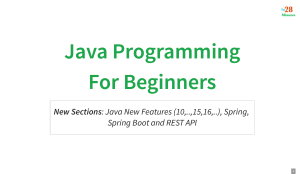 JavaProgrammingForBeginners-Presentation