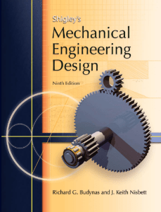 Shigley's Mechanical Engineering Design Textbook, 9th Edition