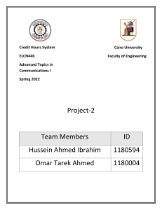 Project2 Team Hussein & Omar