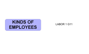 KINDS OF EMPLOYEES notes