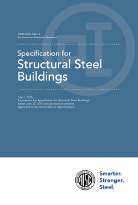 AISC-2016 specification for structural steel build
